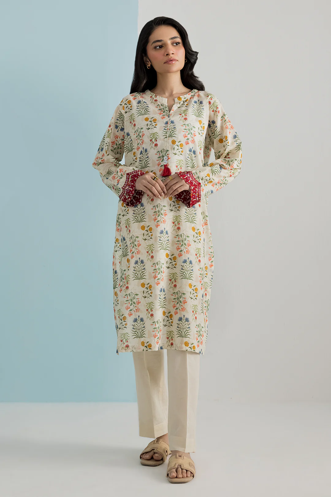 Embroidered Kurta - 1913 - Image 3