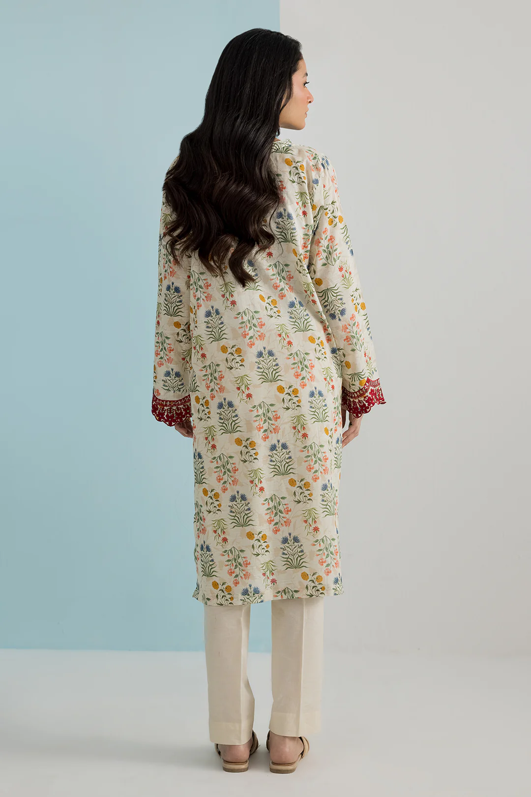 Embroidered Kurta - 1913 - Image 5