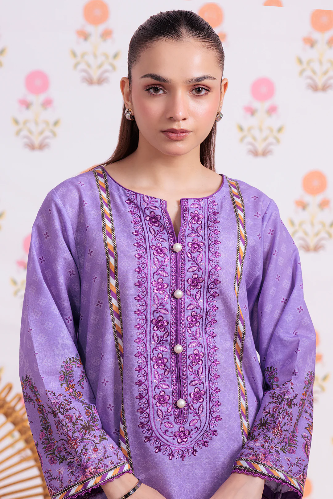 Embroidered Kurta - 3022 - Image 8