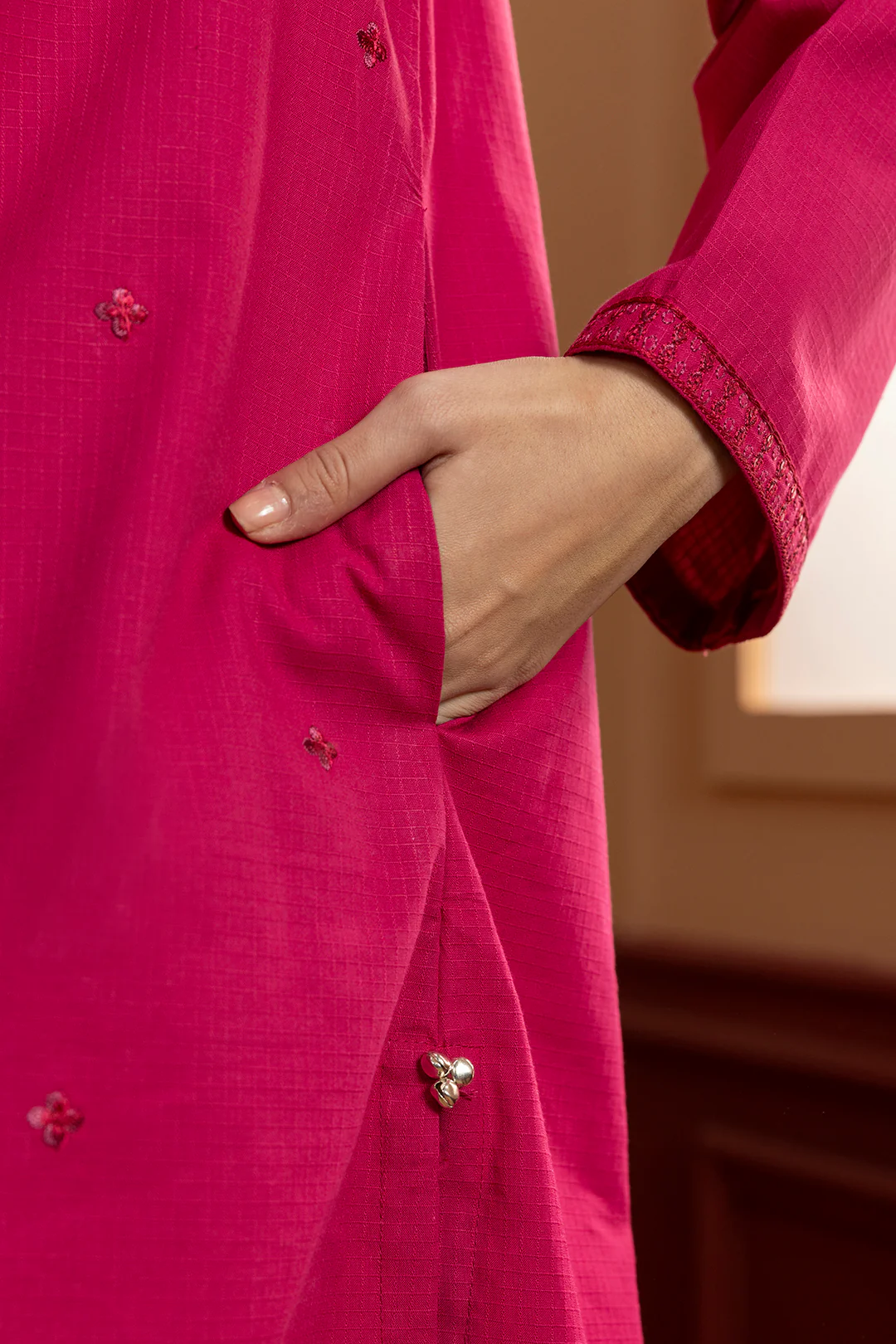 Embroidered Kurta - 3101 - Image 5