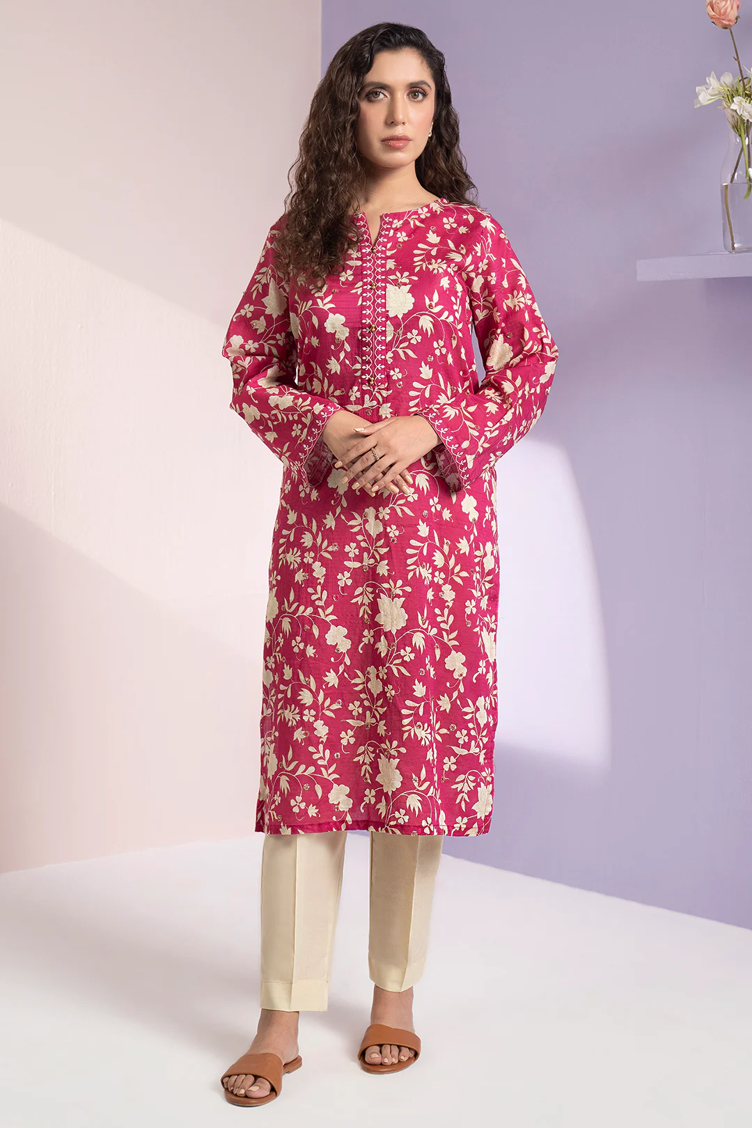 Embroidered Kurta - 3130 - Image 8
