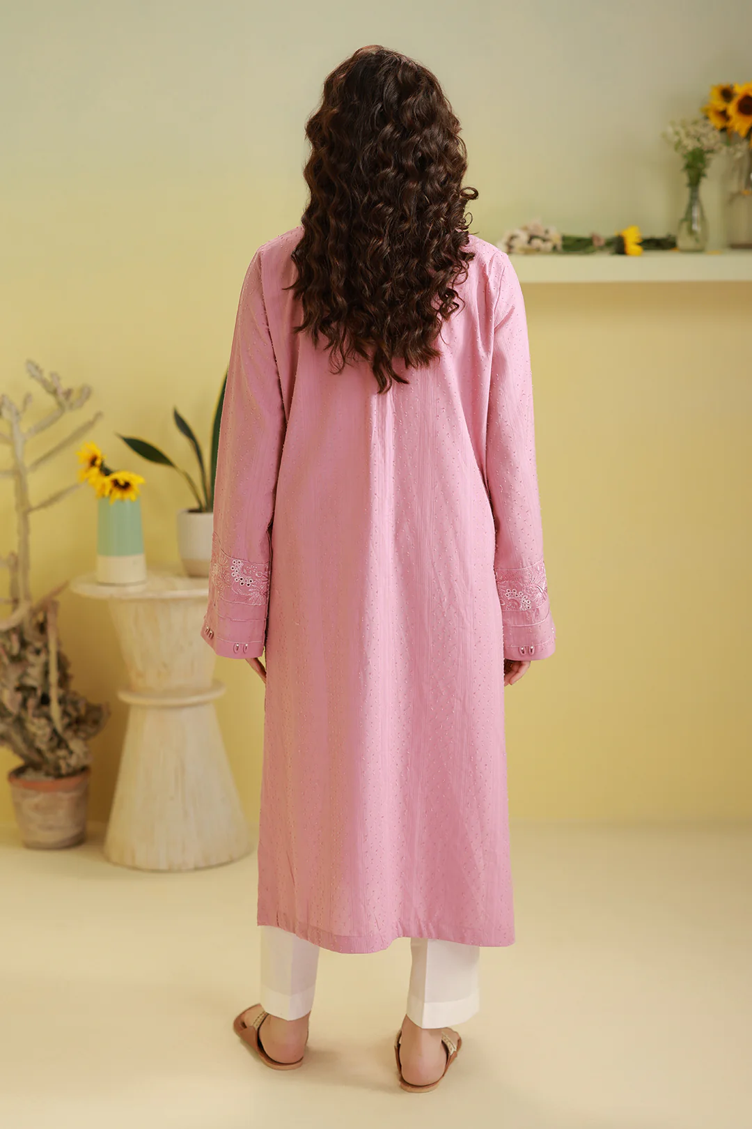 Embroidered Kurta - 2528 - Image 6