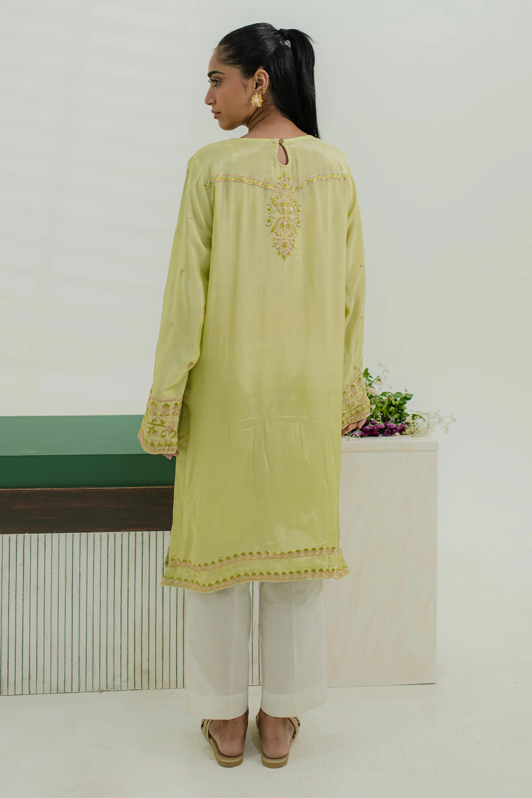 Embroidered Kurta - 3124 - Image 7