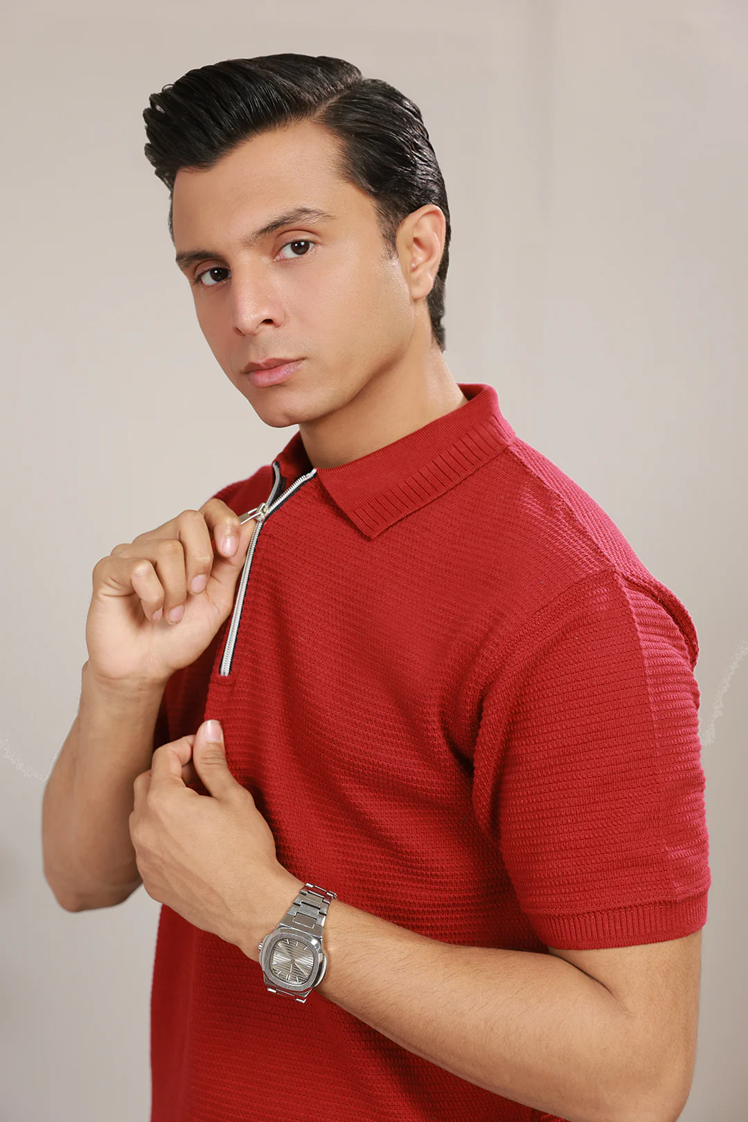 Loose Guage Zipper Polo - 6001 - Image 5