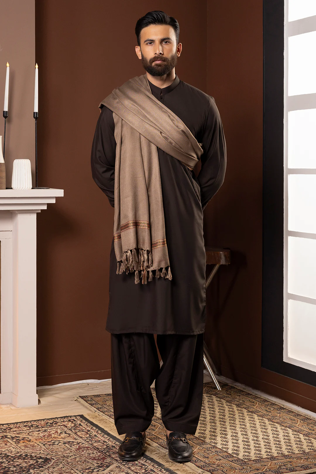 Men Shawl - 5009 - Image 3