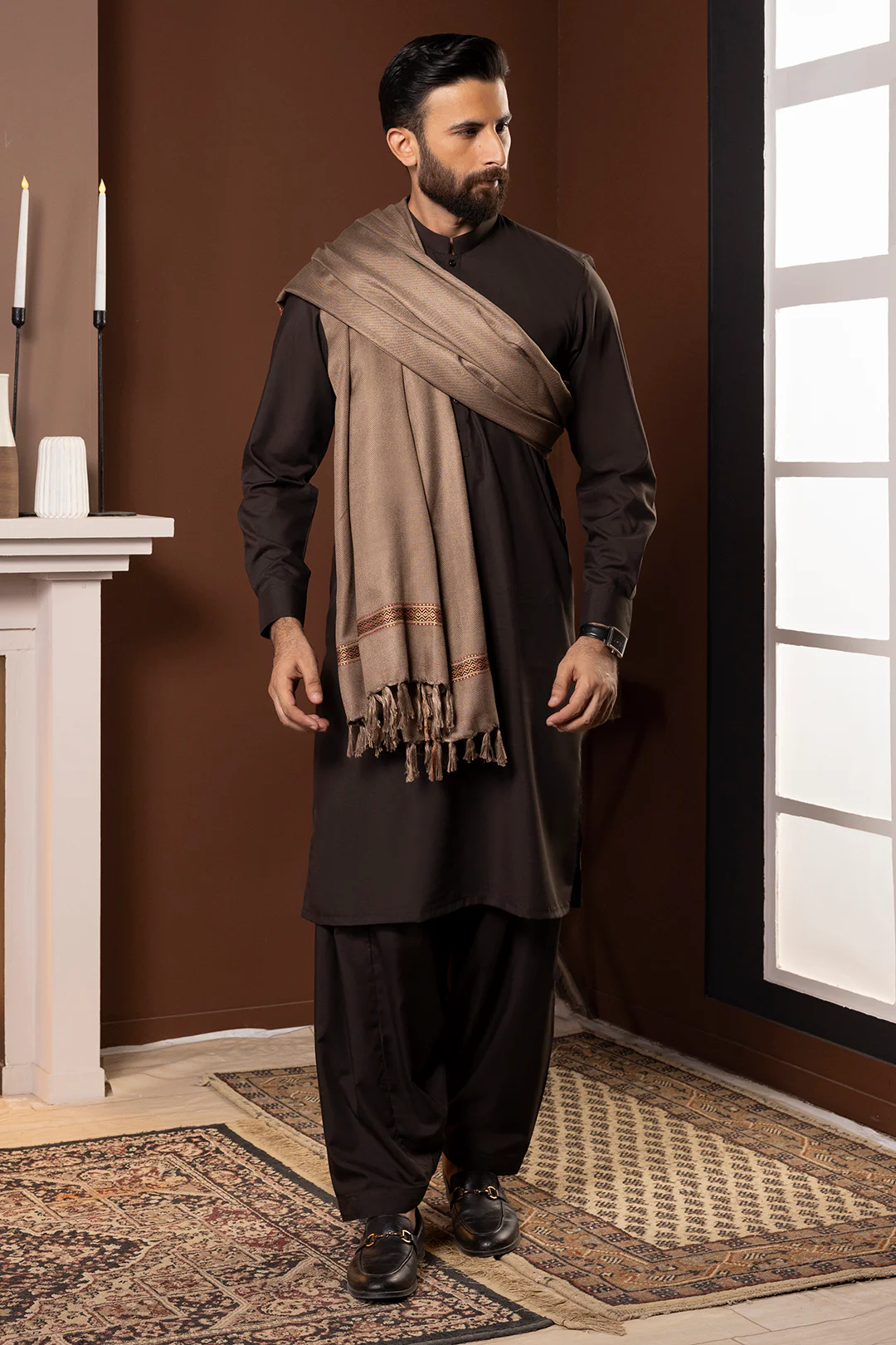 Men Shawl - 5009 - Image 8