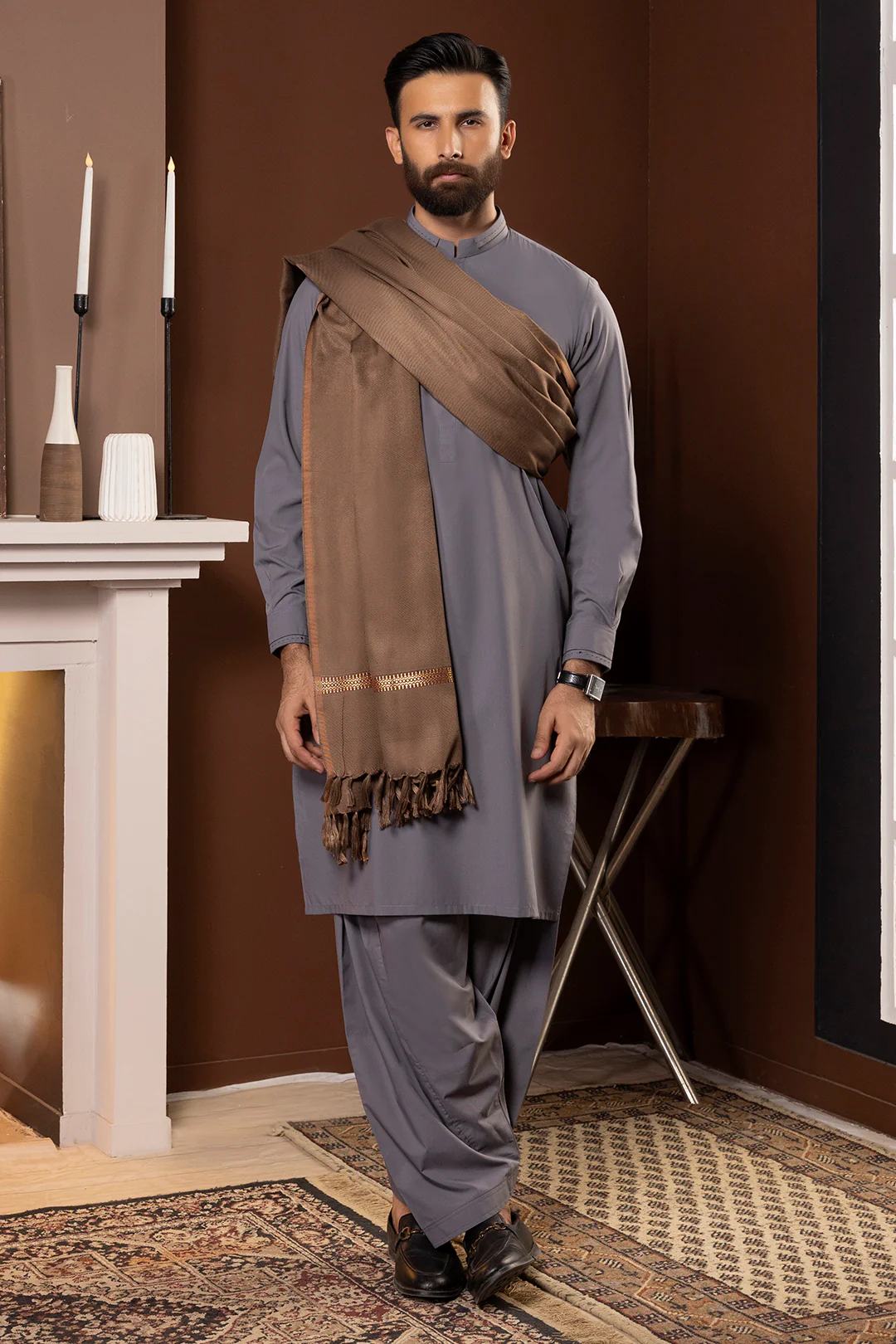 Men Shawl - 5004 - Image 2