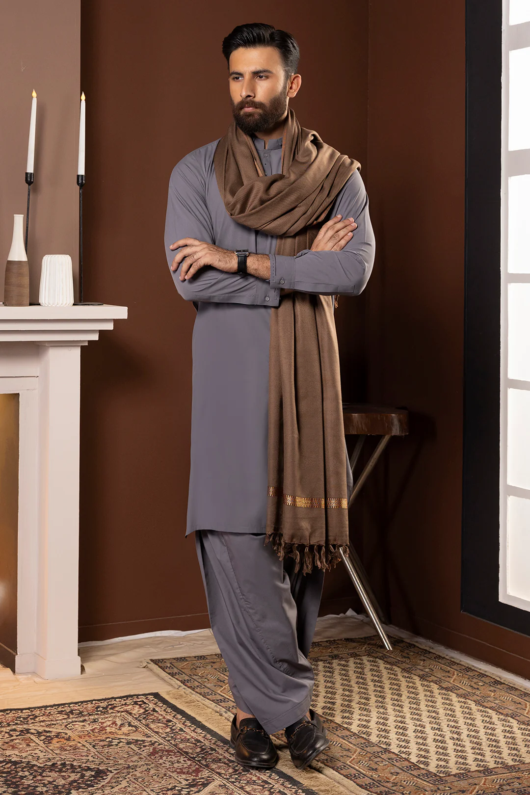 Men Shawl - 5004 - Image 6