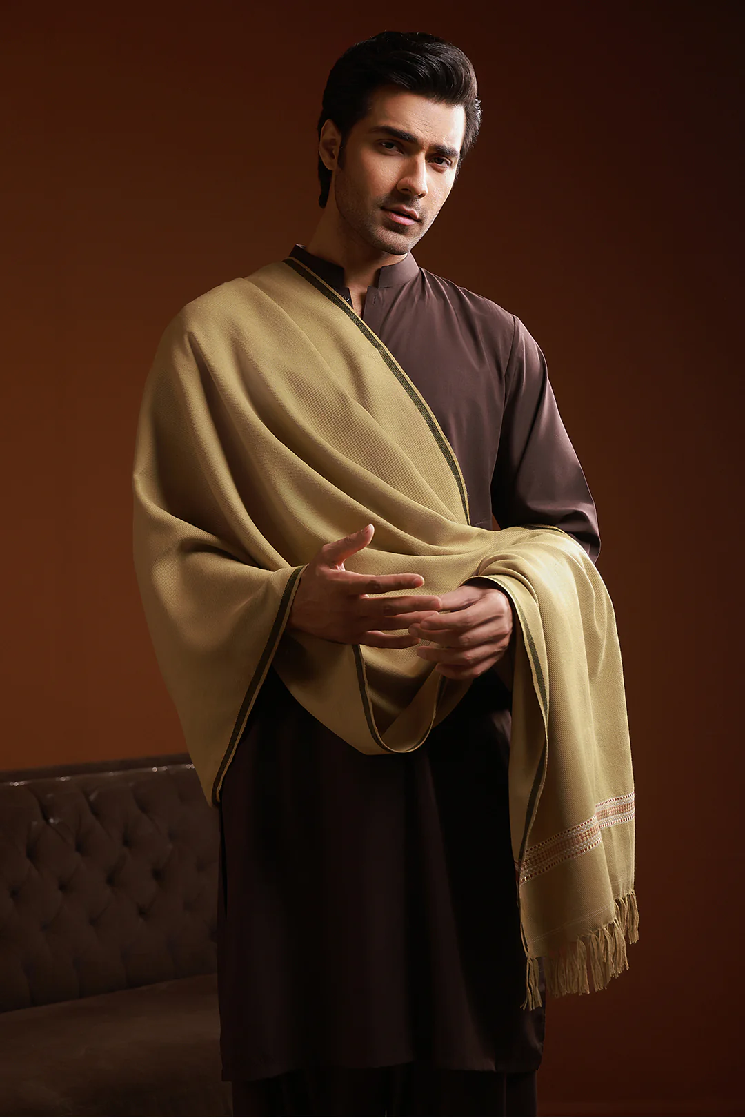 Men Shawl - S002 - Image 4