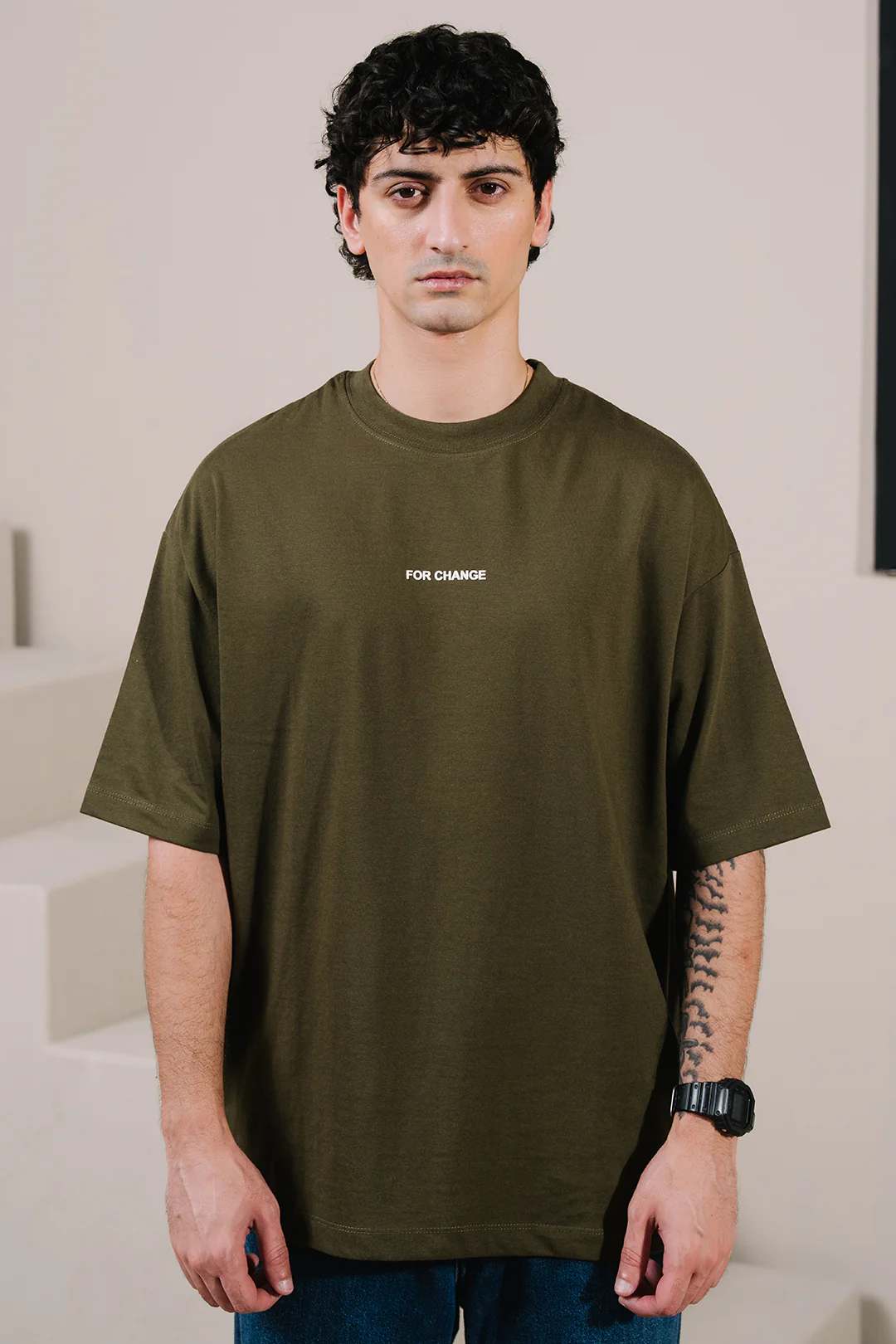 Oversized Graphic T-Shirt - D025 - Image 2