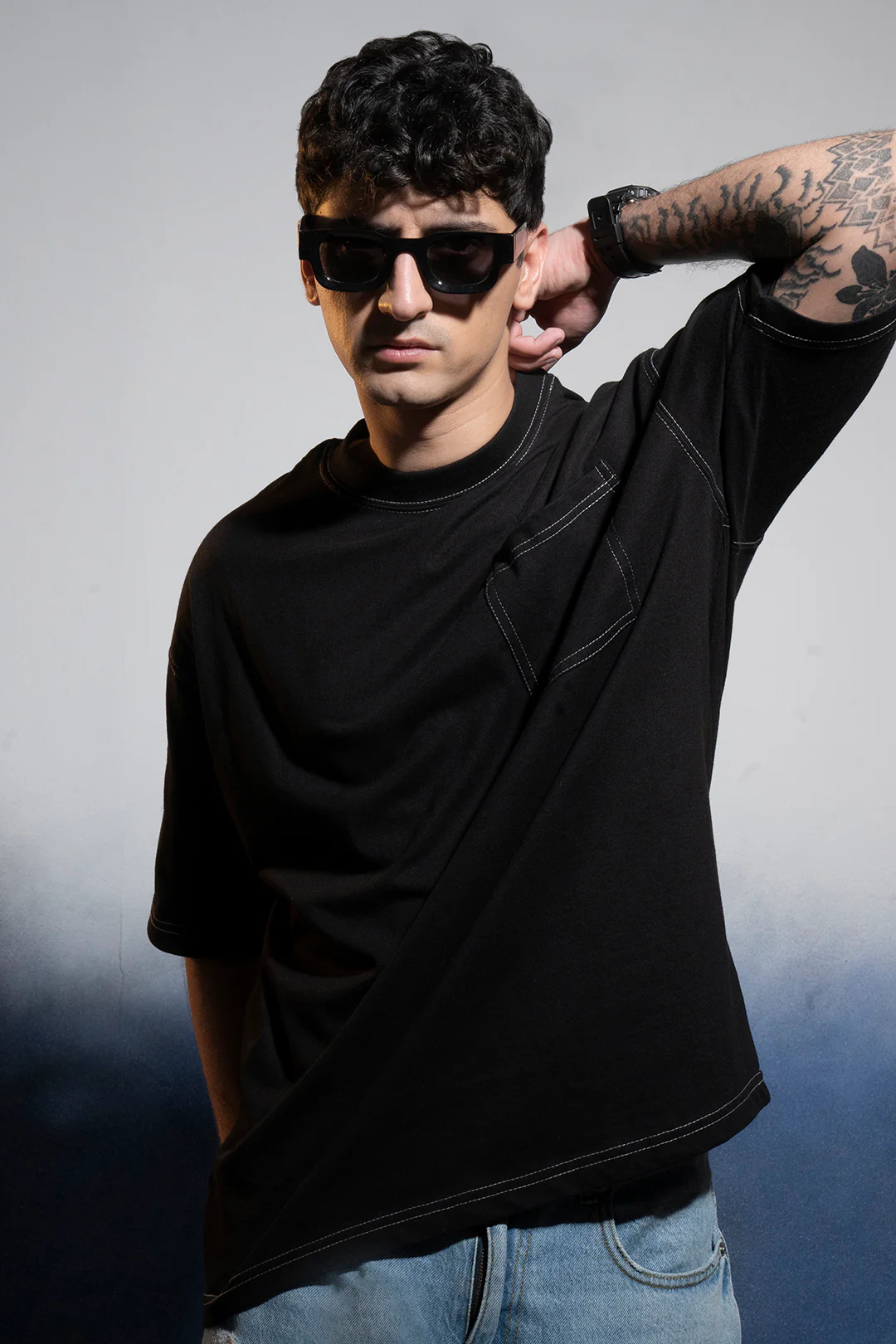 Basic Oversized Pocket T-Shirt - D029