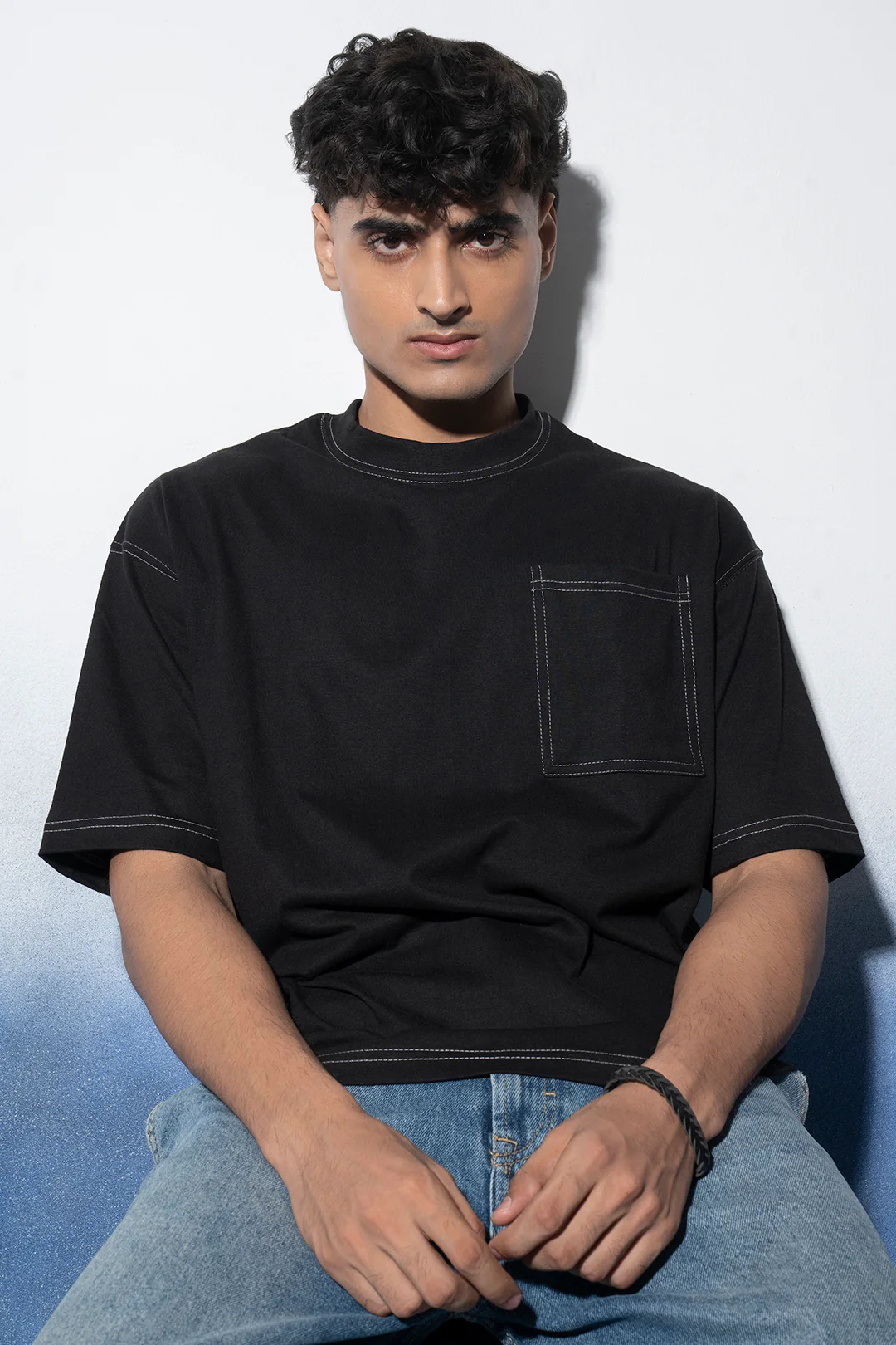 Basic Oversized Pocket T-Shirt - D029 - Image 16