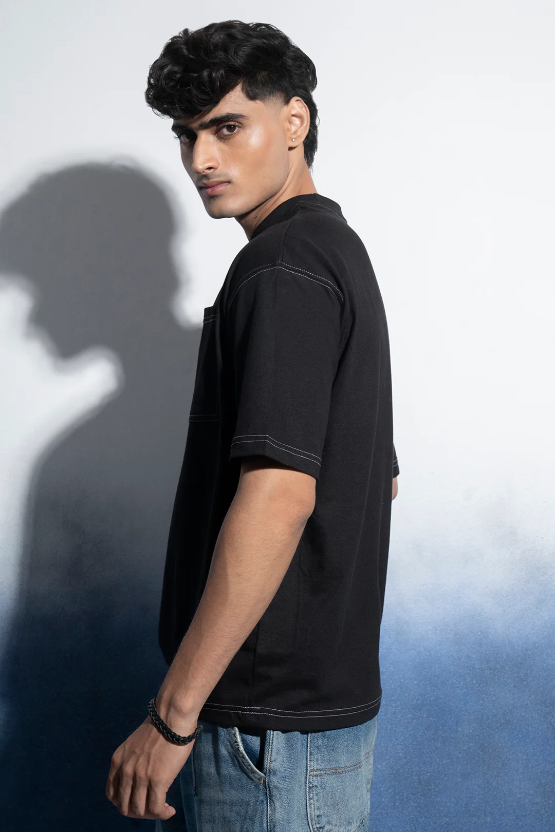 Basic Oversized Pocket T-Shirt - D029 - Image 17