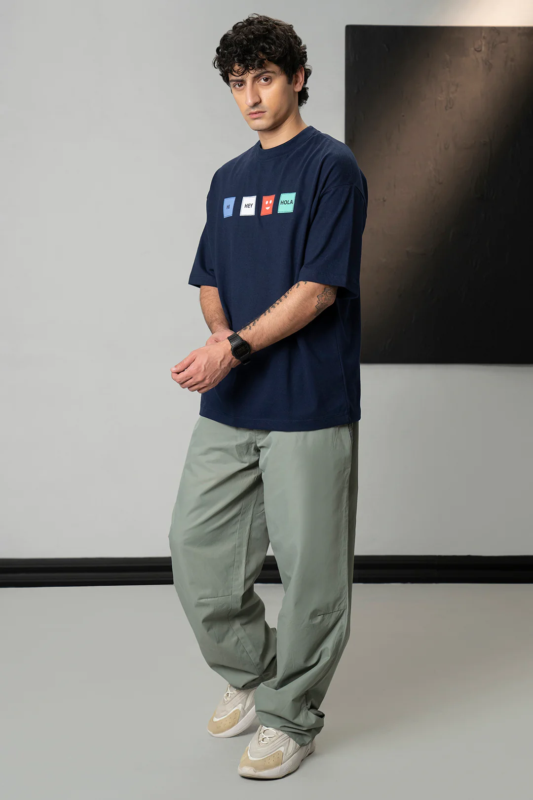 Oversized Graphic T-Shirt - D034 - Image 2