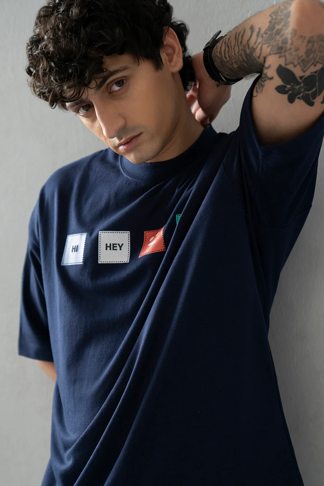 Oversized Graphic T-Shirt - D034 - Image 3