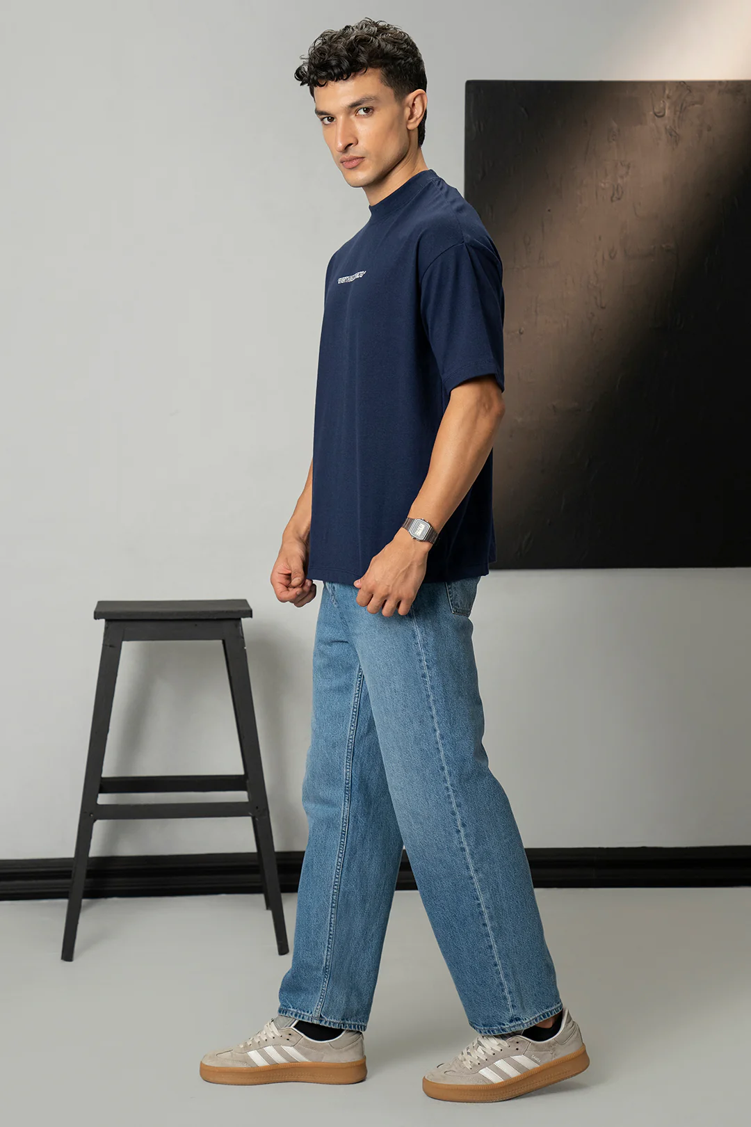 Oversized Graphic T-Shirt - D035 - Image 2