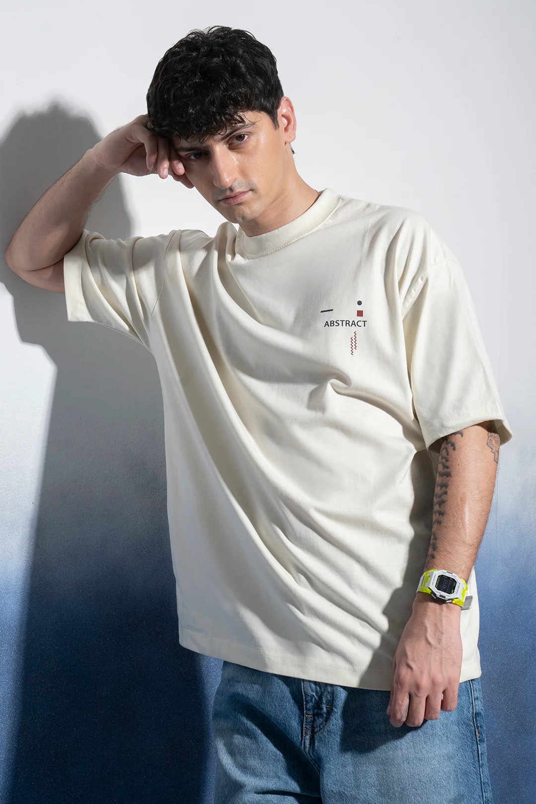 Oversized Graphic T-Shirt - D038 - Image 10