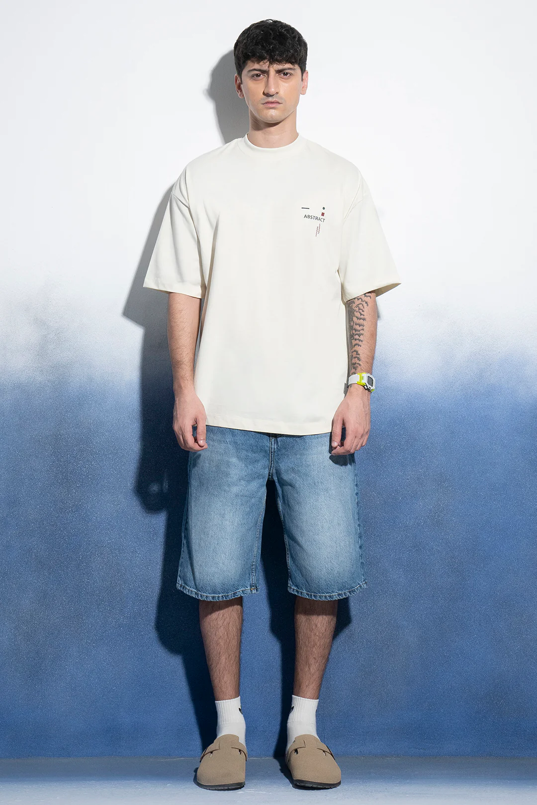 Oversized Graphic T-Shirt - D038 - Image 6