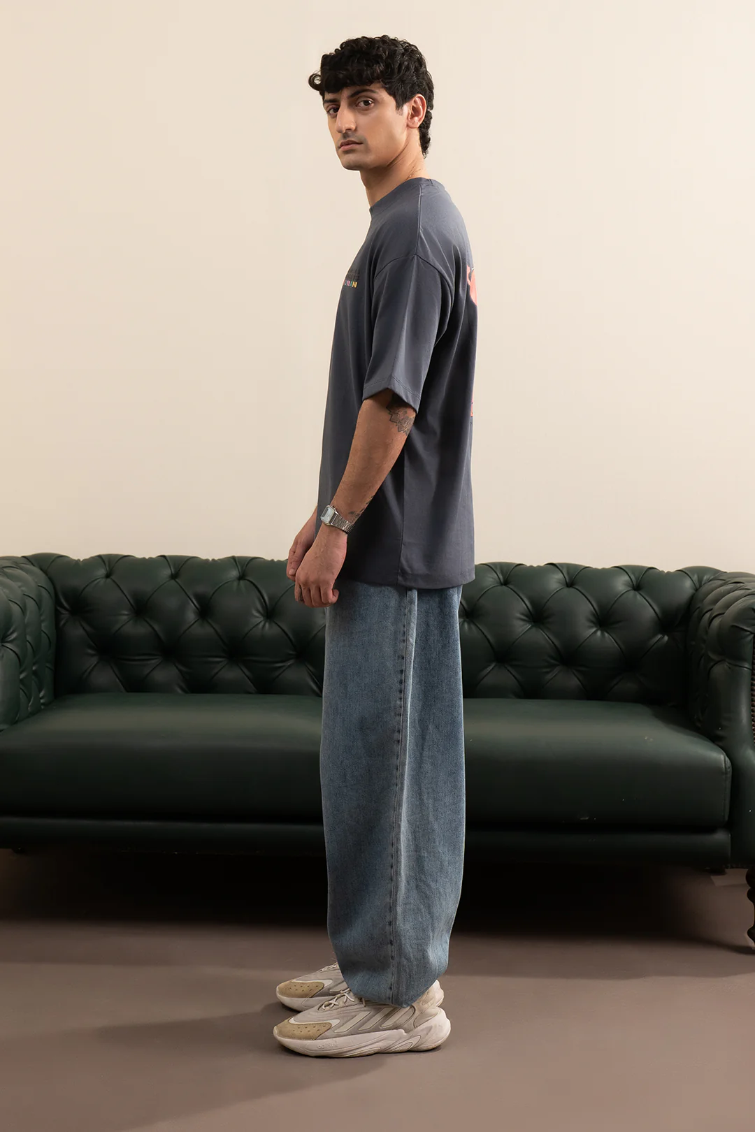 Oversized Graphic T-Shirt - D042 - Image 6