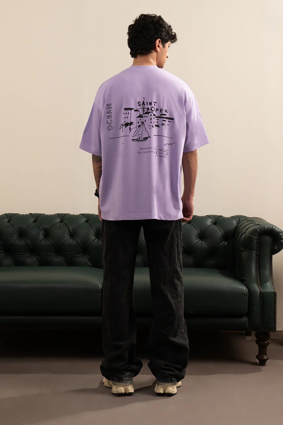 Oversized Graphic T-Shirt - D045 - Image 7