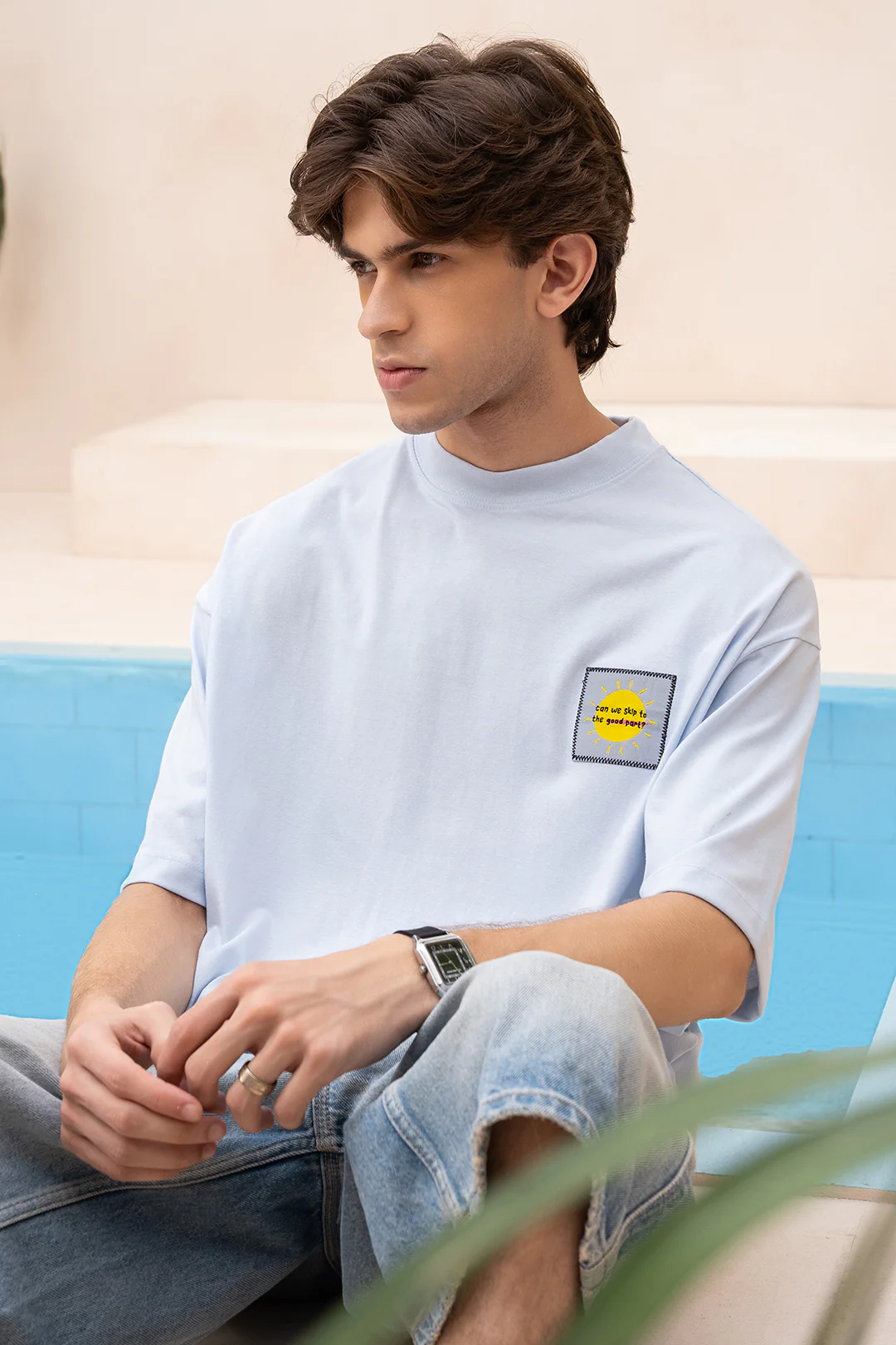 Oversized Graphic T-Shirt - D048