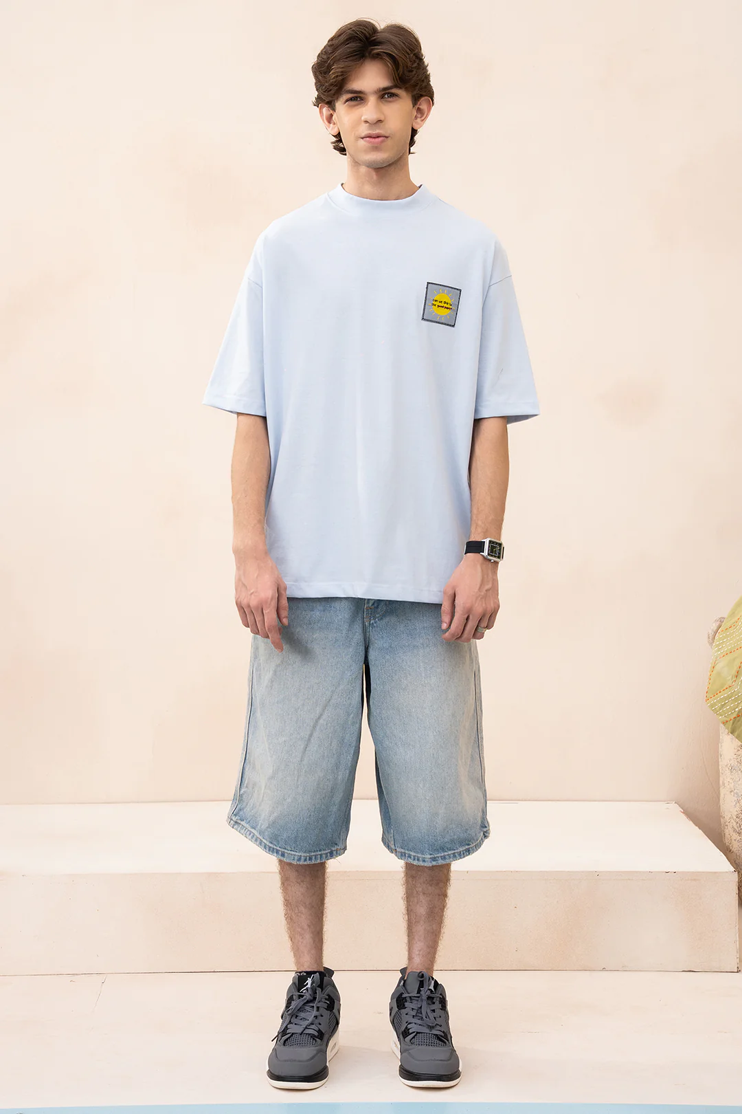 Oversized Graphic T-Shirt - D048 - Image 2