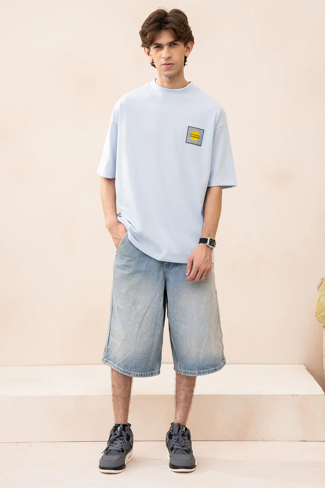 Oversized Graphic T-Shirt - D048 - Image 6