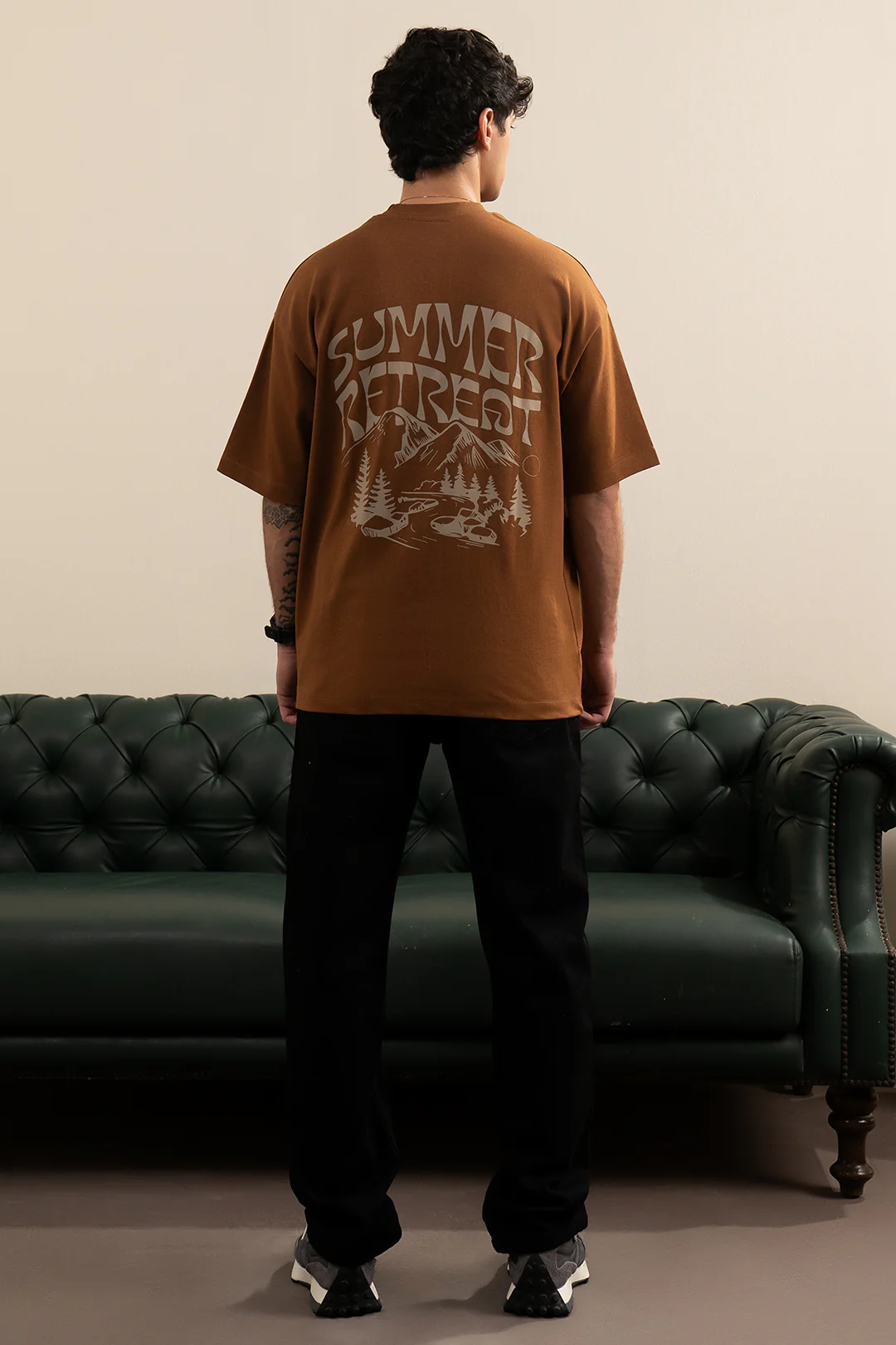 Oversized Graphic T-Shirt - D050 - Image 5