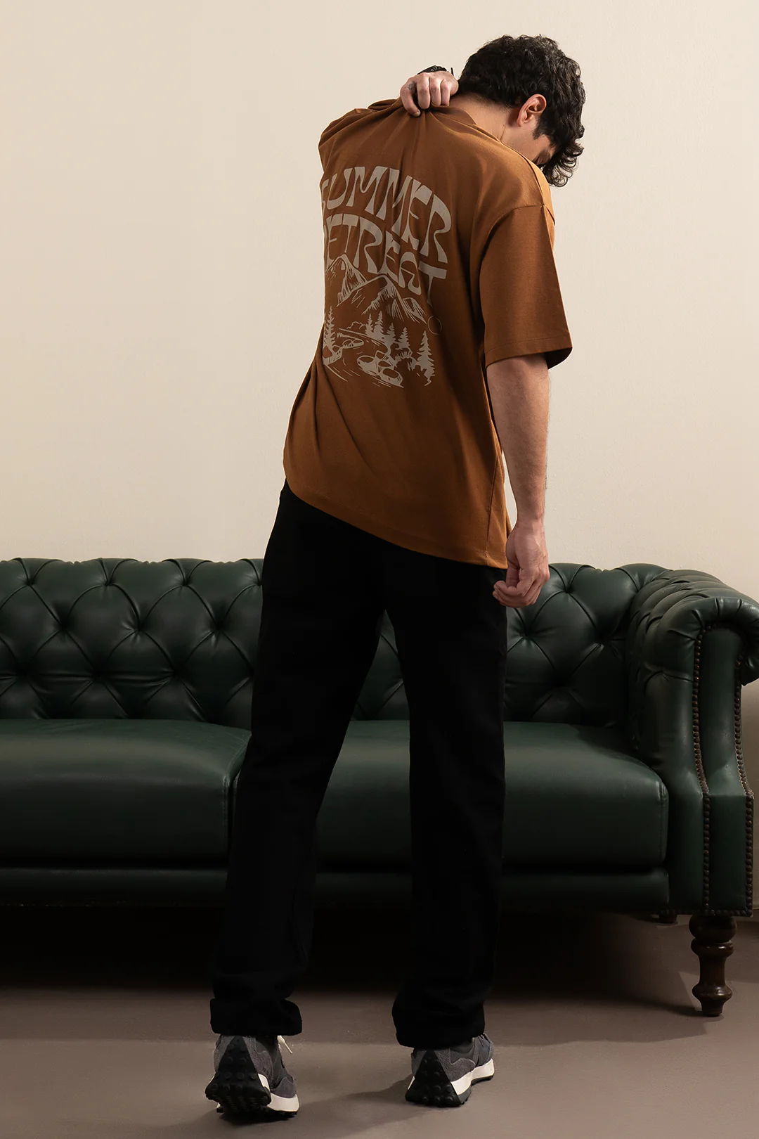 Oversized Graphic T-Shirt - D050 - Image 6