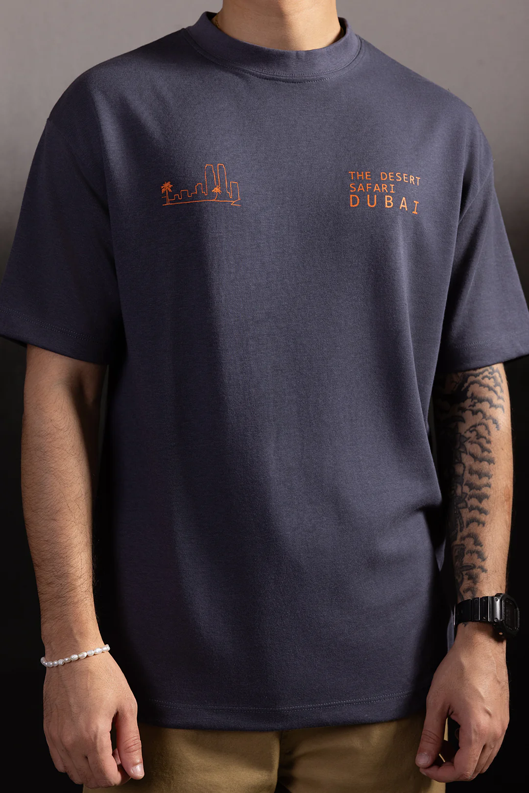Oversized Graphic T-Shirt - D061 - Image 4