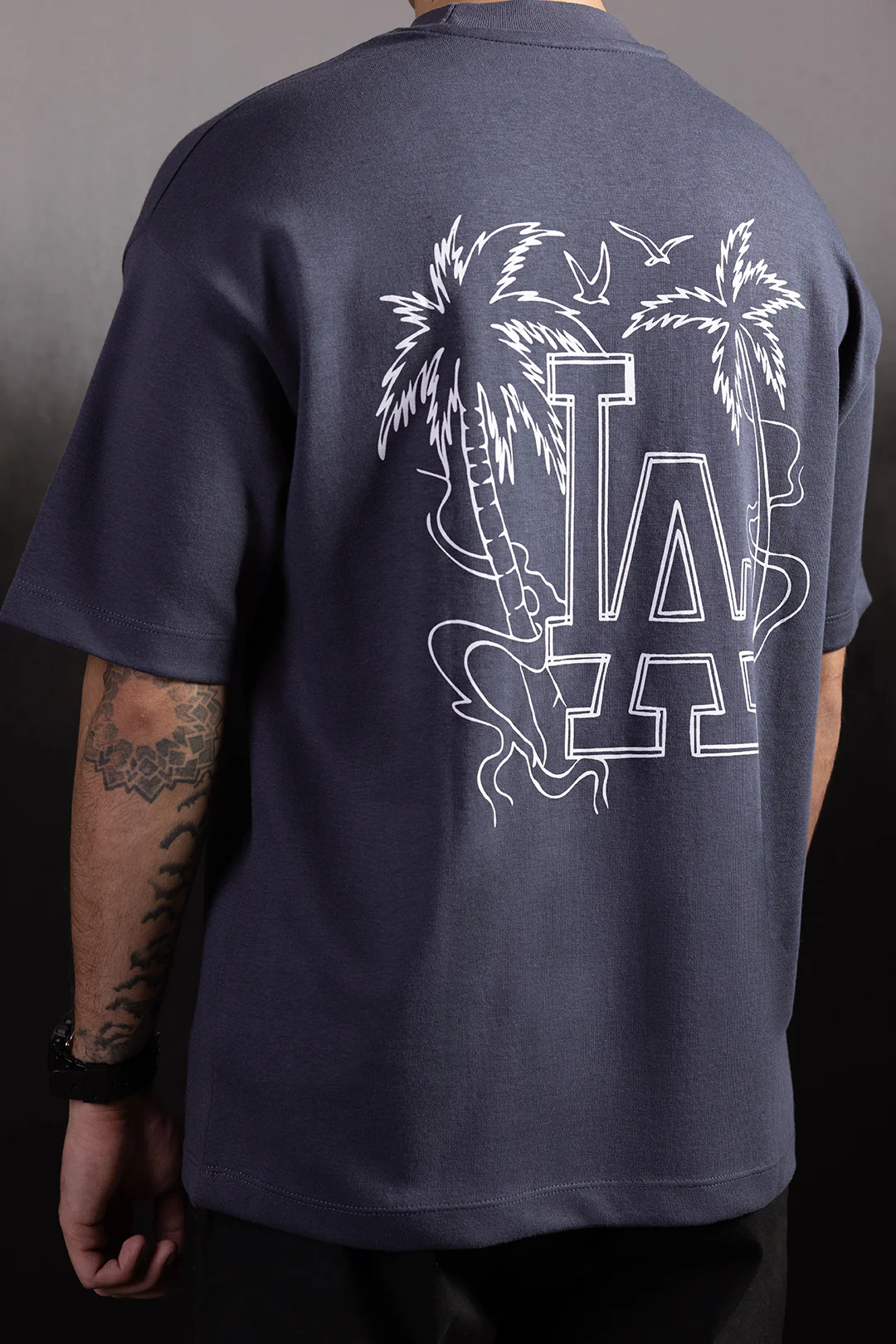 Oversized Graphic T-Shirt - D062 - Image 3