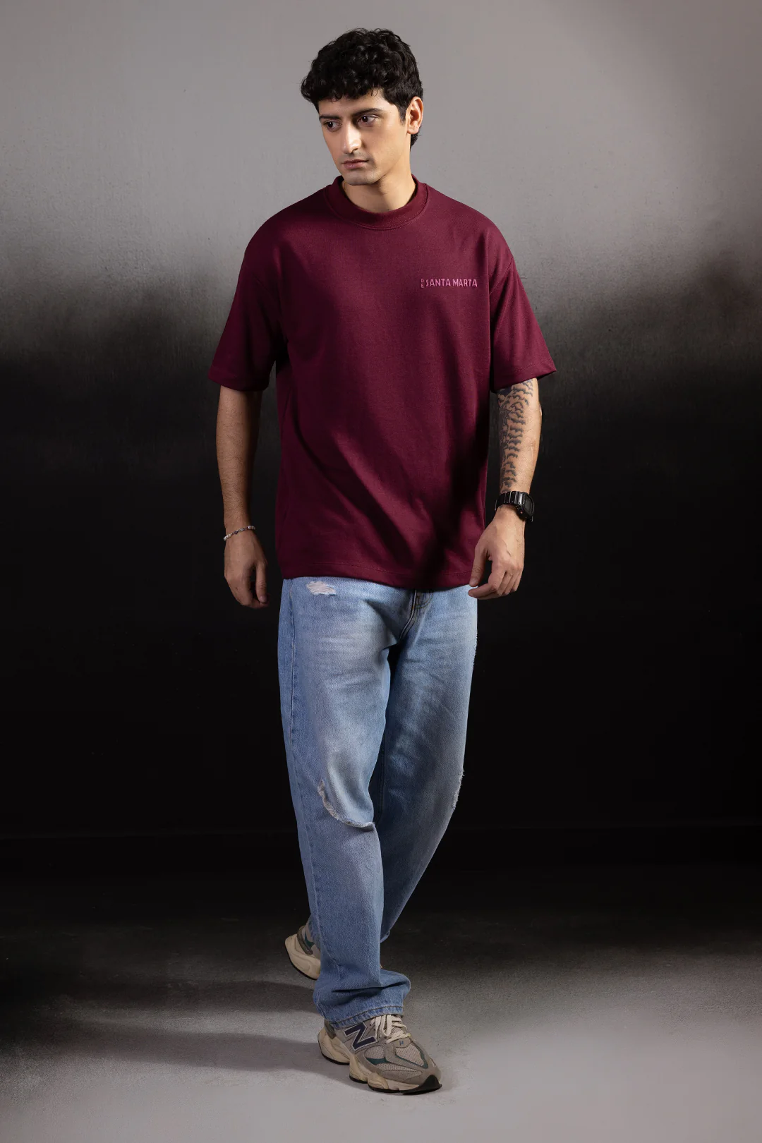 Oversized Graphic T-Shirt - D066 - Image 3