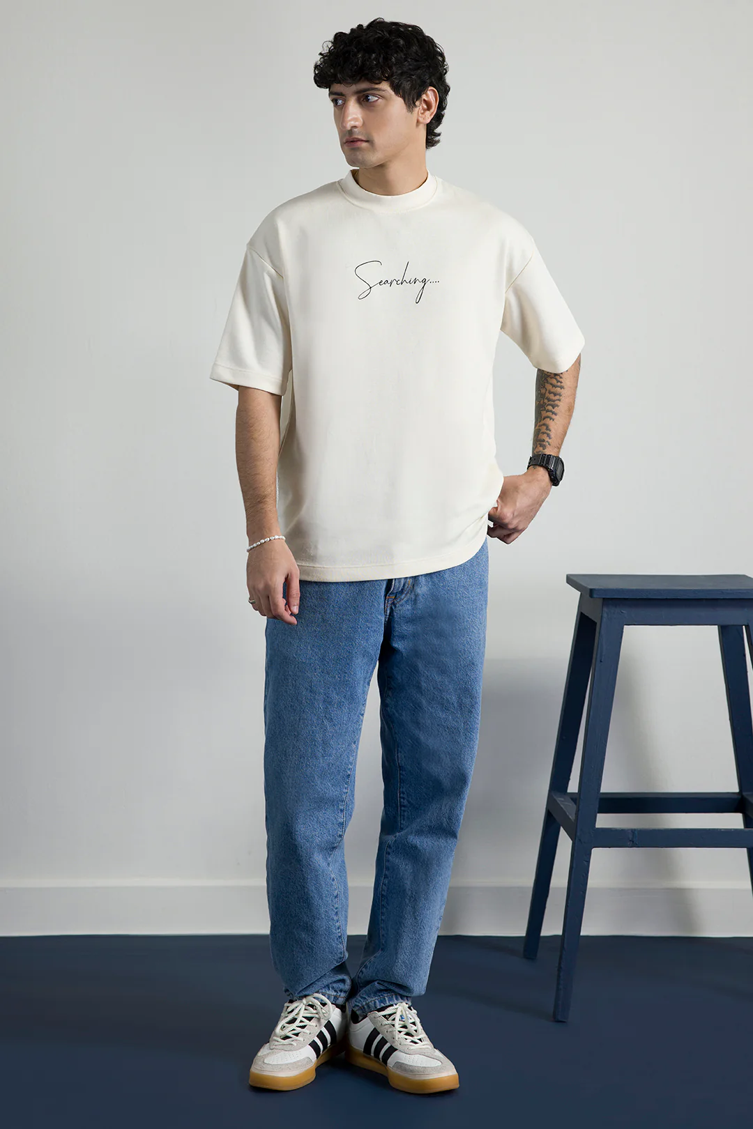 Oversized Graphic T-Shirt - D071 - Image 7