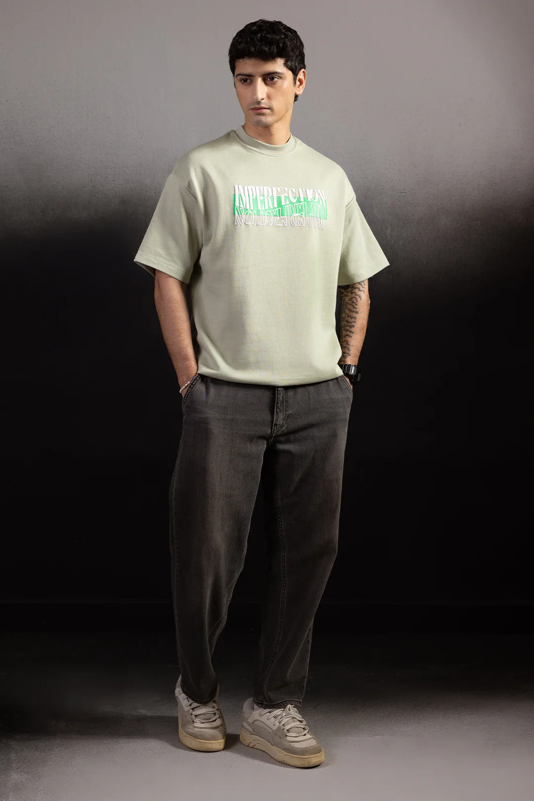 Oversized Graphic T-Shirt - D078 - Image 2