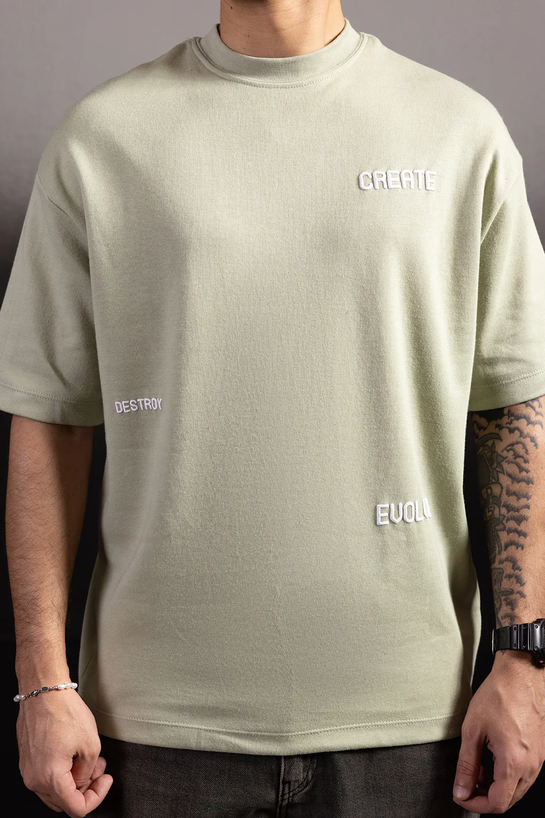 Oversized Graphic T-Shirt - D079 - Image 5