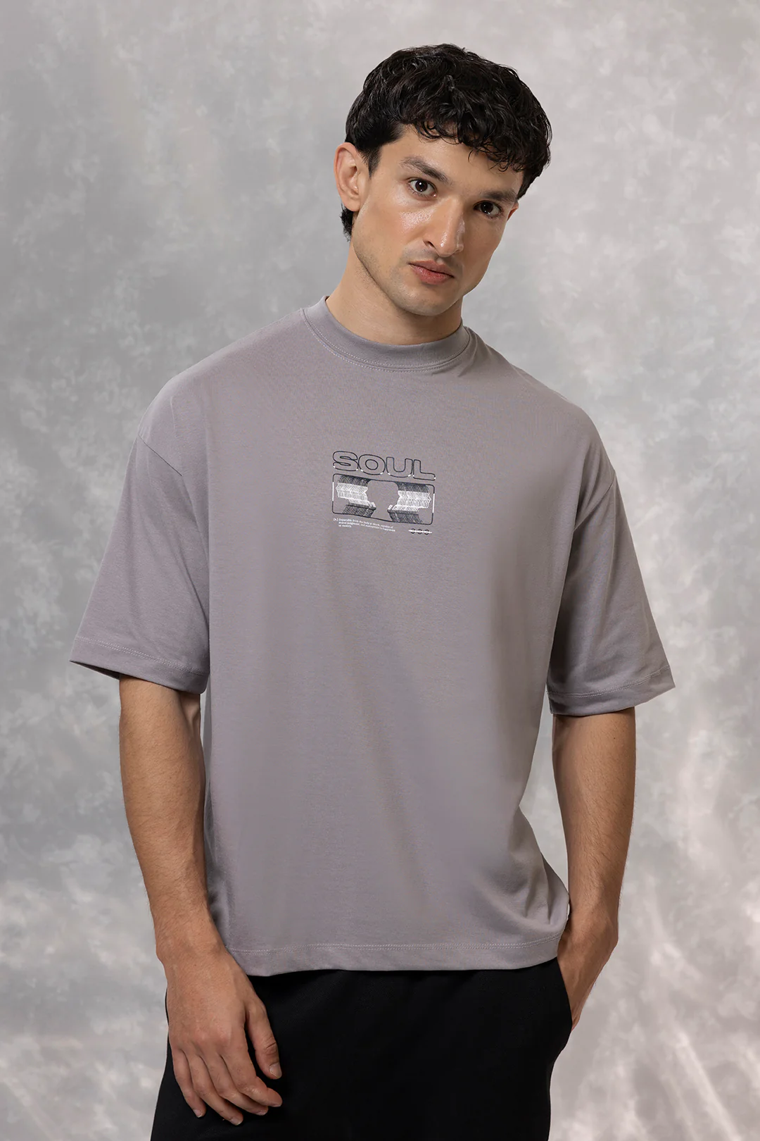 Oversized Graphic T-Shirt - D106