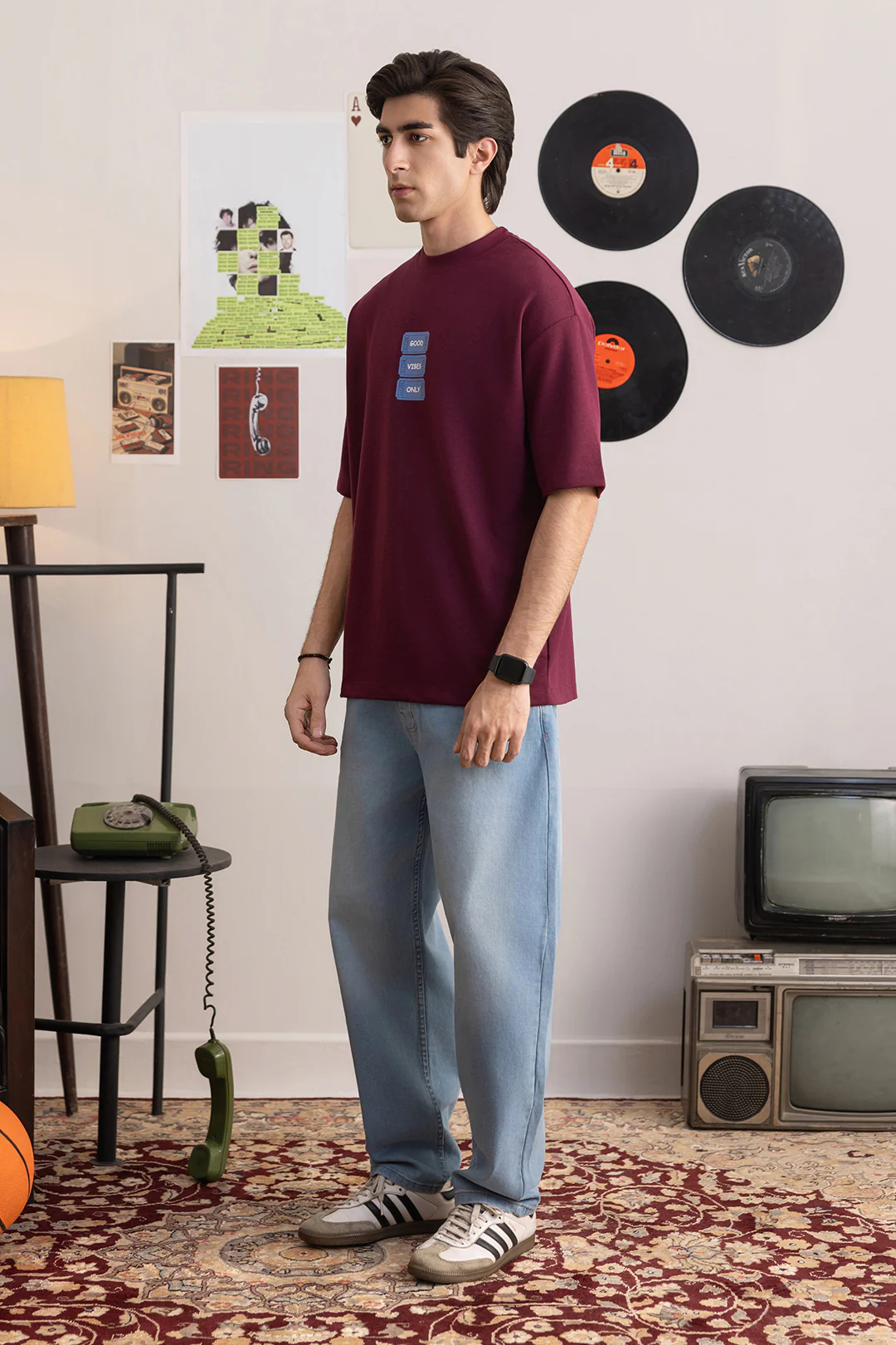 Oversized Graphic T-Shirt - D125 - Image 5