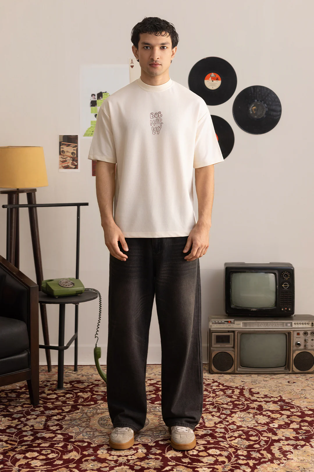 Oversized Graphic T-Shirt - D130 - Image 4