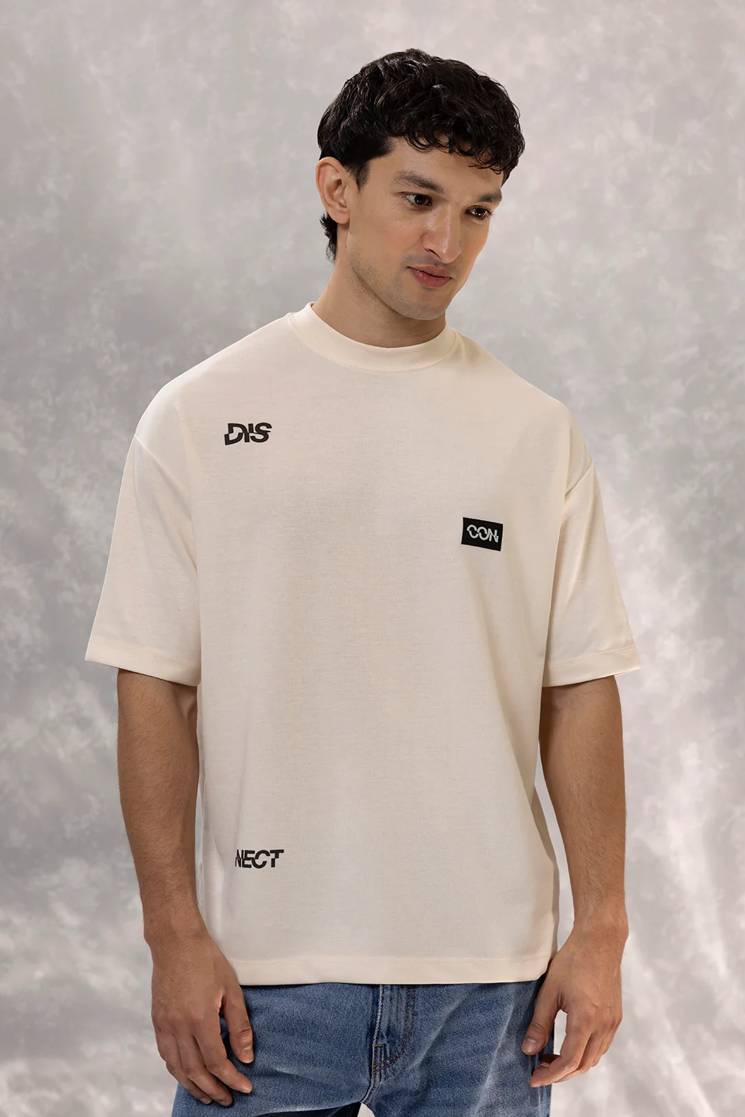 Oversized Graphic T-Shirt - D132 - Image 3