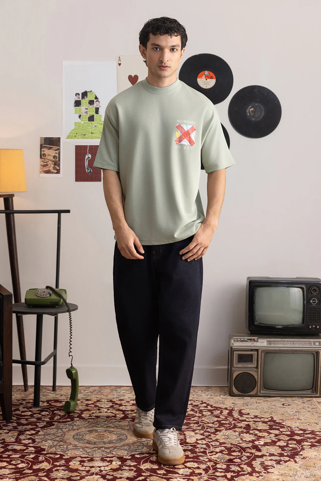 Oversized Graphic T-Shirt - D143 - Image 2