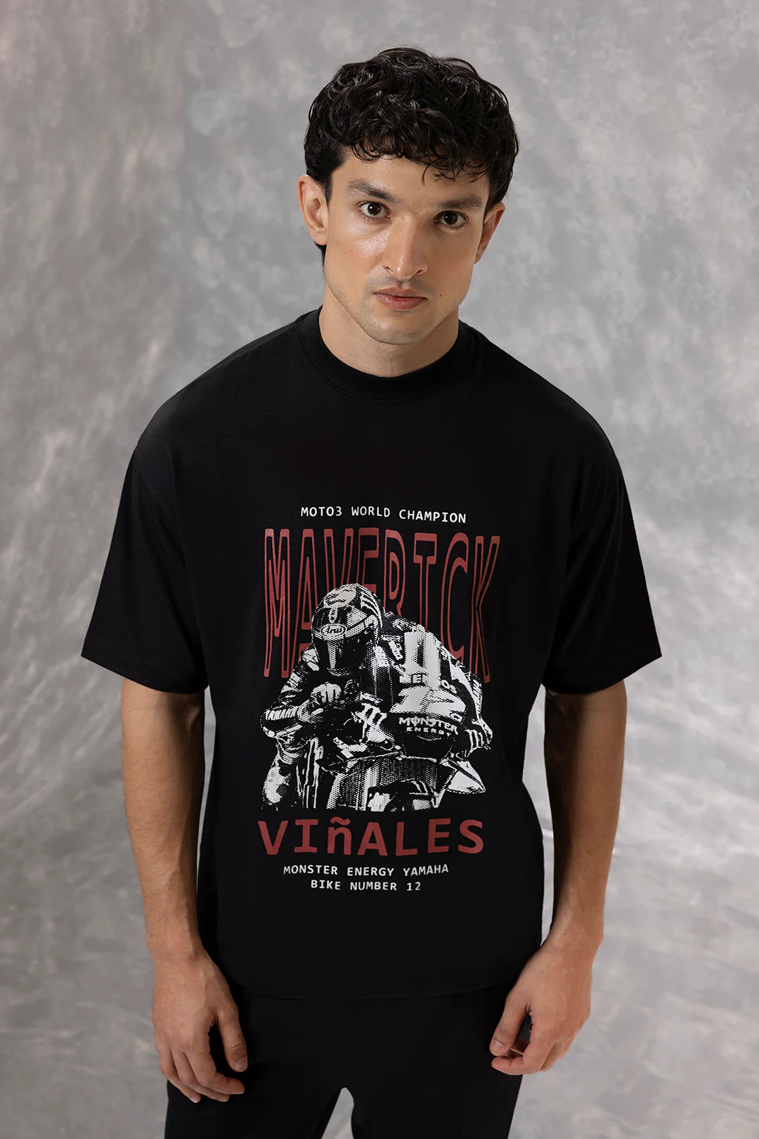 Oversized Graphic T-Shirt - D159 - Image 4