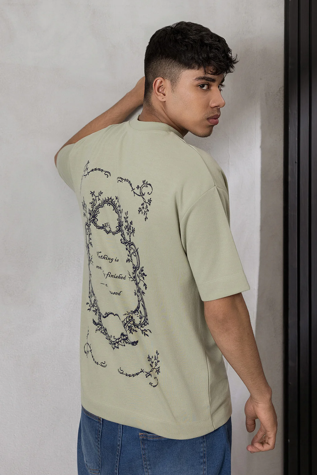 Oversized Graphic T-Shirt - D025 - Image 3