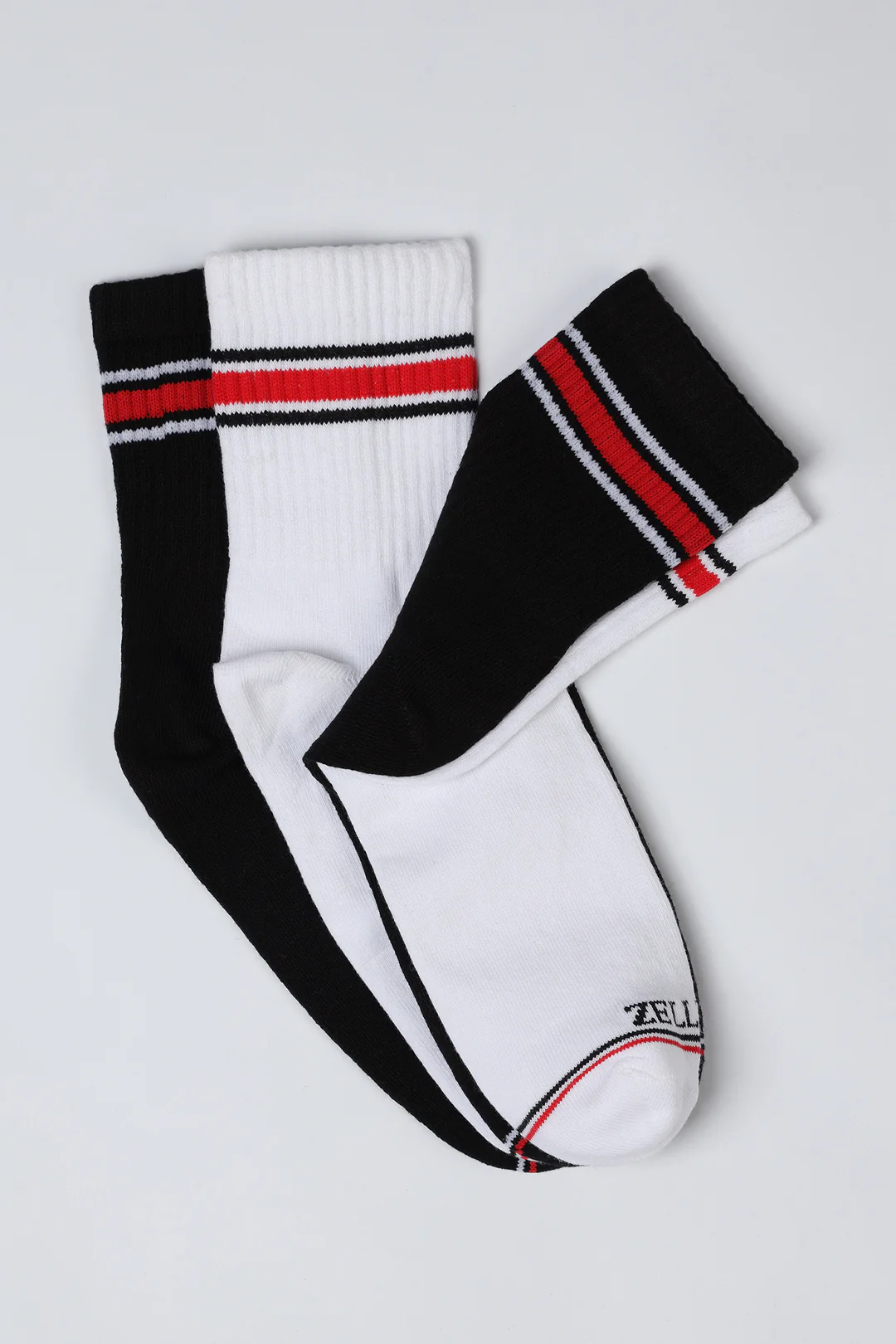 Quarter Crew Socks - C007 (Pack of 2) - Image 2