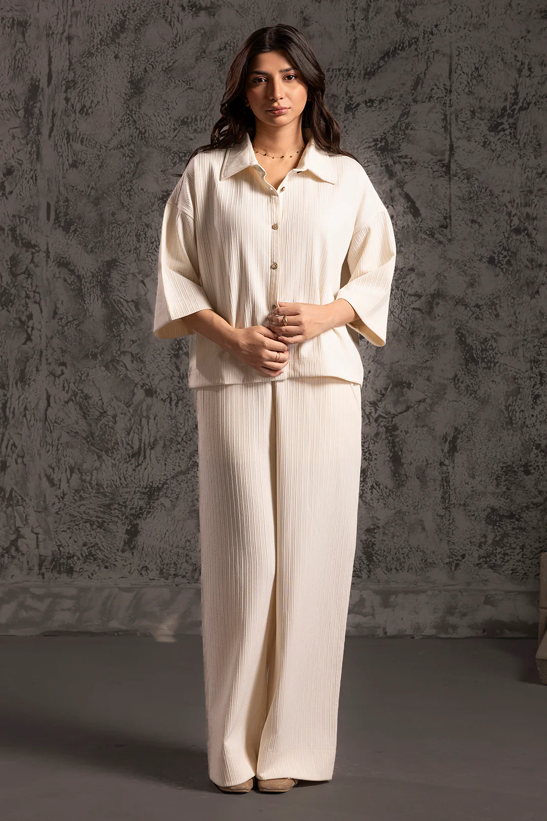 Seersucker Co-Ord Set Shirt - 5004 - Image 5