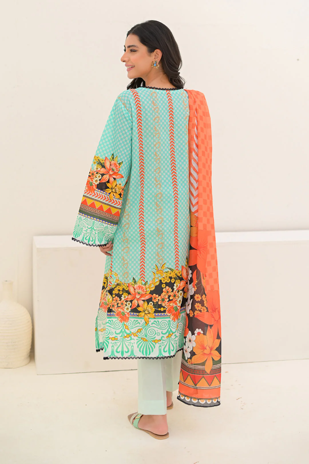 Embroidered Shirt Dupatta - 0222 - Image 5