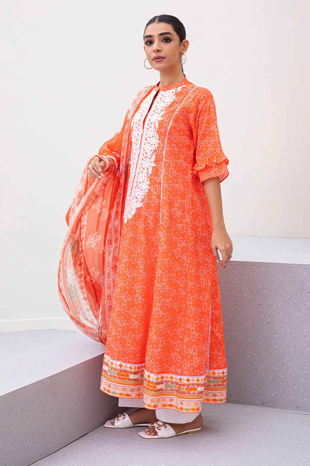 Embroidered Shirt Dupatta - 0317 - Image 3