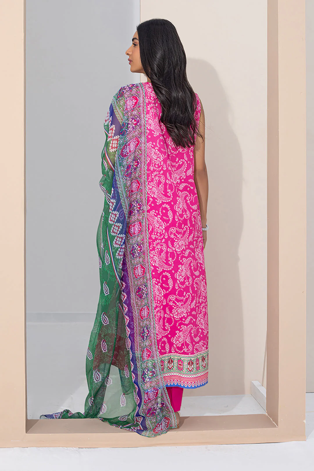 Embroidered Shirt Dupatta - 0318 - Image 5