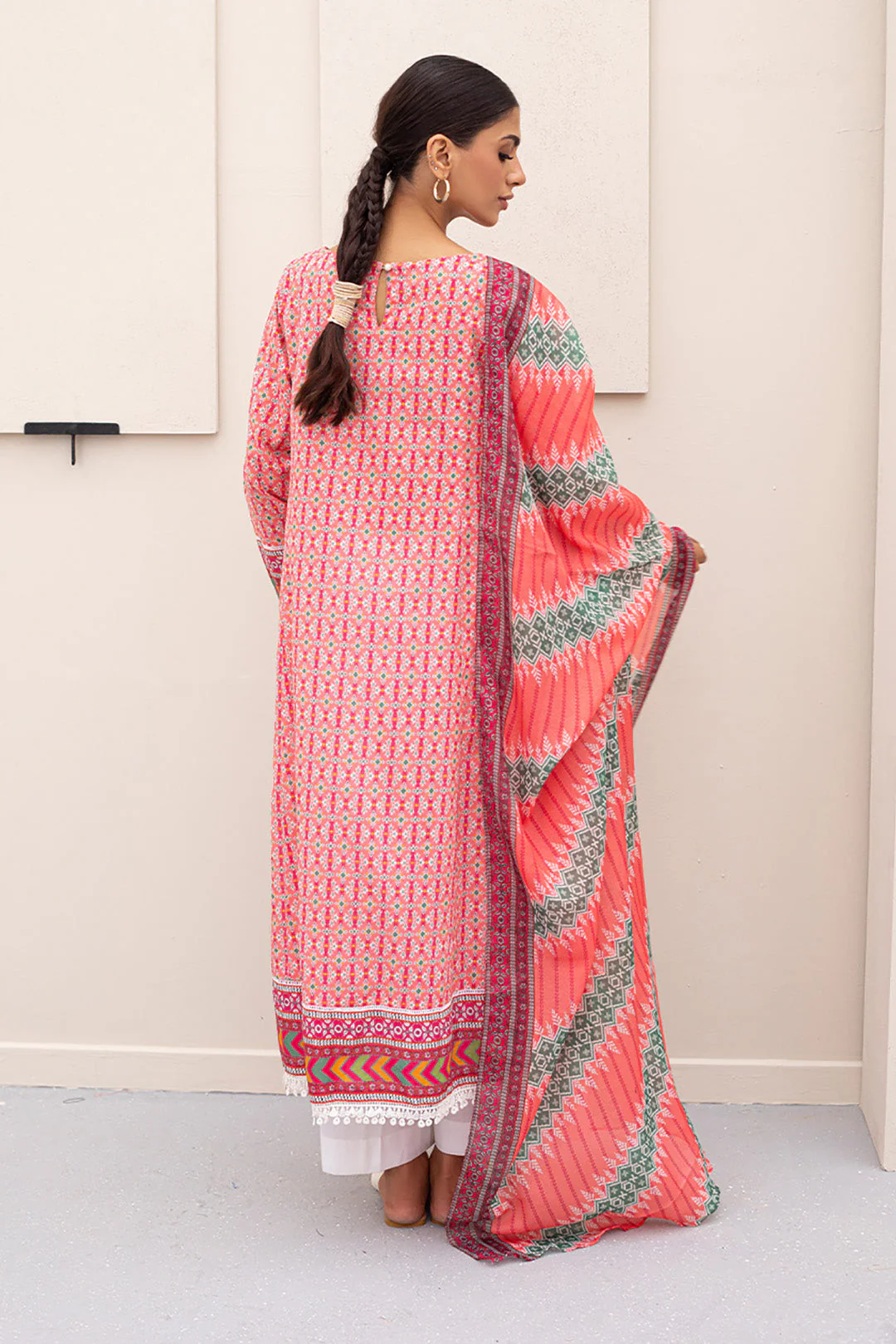 Embroidered Shirt Dupatta - 0393 - Image 5
