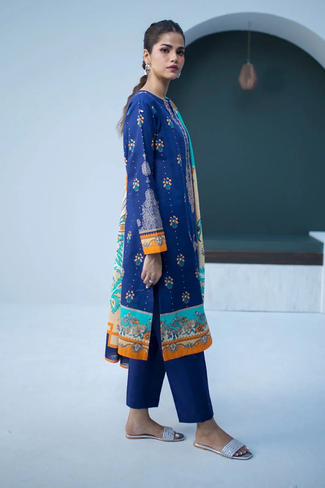 Embroidered Shirt Dupatta - 0798 - Image 3