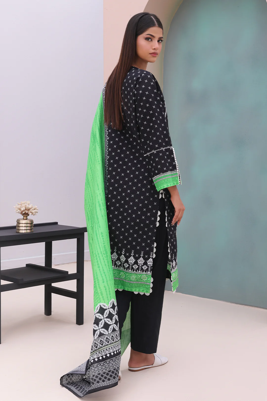 Embroidered Shirt Dupatta - 0027 - Image 5